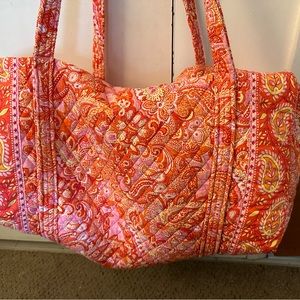 Vera Bradley Orange Sherbet Large Duffle bag
